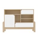 Ver imagem 4 de Buffet 1 Porta 2 Gavetas Nature Naturale/branco Artely