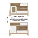 Ver imagem 3 de Buffet 1 Porta 2 Gavetas Nature Naturale/branco Artely
