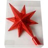 Estrela Ponteira Árvore Natal Enfeite Vermelho Natalino 30cm - 4