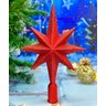 Estrela Ponteira Árvore Natal Enfeite Vermelho Natalino 30cm - 2