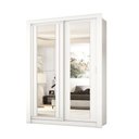 Ver imagem 2 de Guarda Roupa Solteiro 2 Portas Darvi com 2 Espelhos Carraro Branco
