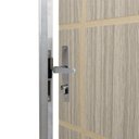 Ver imagem 5 de Kit Porta de Madeira Decorada 212x95cm com Batente de Aluminio 3,6cm Neblina Mgm Abertura Direita