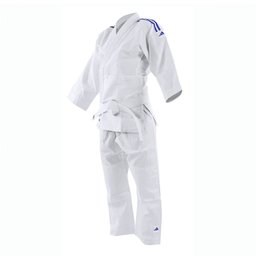 Kimono Infantil Judo Adidas Trançado Branco com Faixa - 1