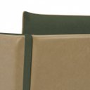 Ver mais imagens de Kit 2 Poltronas Aviv para Sala Escritório Recepção Linho Verde Premium Easy Clean Corino Caramelo Pr