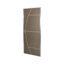 Ver imagem 2 de Kit Porta de Madeira Decorada 212x95cm com Batente de Aluminio 3,6cm Gáucha MGM Abertura Direita Marrom/Carvalho Quebec