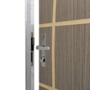 Ver imagem 5 de Kit Porta de Madeira Decorada 212x95cm com Batente de Aluminio 3,6cm Neblina Mgm Abertura Direita