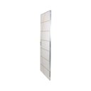 Ver imagem 3 de Kit Porta de Madeira Decorada 212x65cm com Batente de Alumínio 3,6cm Neblina MGM Abertura Esquerda Branco