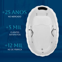 Banheira Lotus Individual Completa com Hidro em Acrílico - 220v - 5