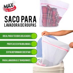 Kit 3 Sacos Protetor de Lavar Roupa para Lavadora 60 X 50 Cm - 2