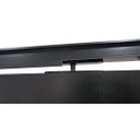 Ver imagem 3 de Porta Pivotante de Alumínio Preto 210 x 120 com Puxador, Friso e Visor Linha 30 - Direita