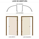 Ver imagem 3 de Porta de Madeira Semi-oca Padrão Imbuia Lisa Bat14 Cm Eco Fech Externa-2.10(a)x0.62(l)-lado Esquerdo