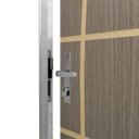 Ver imagem 5 de Kit Porta de Madeira Decorada 212x75cm com Batente de Alumínio 3,6cm Neblina MGM Abertura Direita Carvalho Quebec
