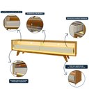 Ver imagem 7 de Rack para TV até 85 Polegadas com LED 100% MDF 172,5cm Pés em Madeira Maciça Requinte Marrom