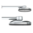 Ver imagem 2 de Ducha Chuveiro Fria De Polipropileno 225mm Metalizada Banheiro Ducha Piscina Ducha Externa:Prateado