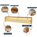 Ver imagem 7 de Rack para TV até 85 Polegadas com LED 100% MDF 172,5cm Rodízios Requinte Yescasa Marrom