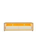 Ver imagem 3 de Rack para TV até 85 Polegadas com LED 100% MDF 172,5cm Rodízios Requinte Yescasa Marrom