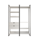 Ver imagem 2 de Dois Modulo para Closet Industrial Ferro Preto Tampo Branco