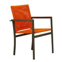 Ver imagem 1 de Poltrona de Área Gourmet em Alumínio e Corda Náutica Laranja