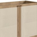 Ver imagem 7 de Balcão Bar 2 Portas 93cm Palhinha Pé Metal Dourado Oslo