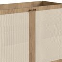 Ver imagem 7 de Balcão Bar 2 Portas 93cm Palhinha Pé Metal Dourado Oslo Marrom/Hanover
