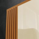 Ver imagem 5 de Rack Bancada com Painel para Tv de até 60 Polegadas 1,60m Legacy Off White/ Cedro Detalhe Ripado