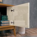 Ver imagem 6 de Rack Bancada com Painel para Tv de até 60 Polegadas 1,60m Legacy Off White/ Cedro Detalhe Ripado