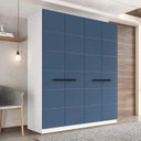 Ver imagem 1 de Guarda Roupa Casal 161,1cm com 4 Portas e 4 Gavetas 240842 Lisboa Politorno Móveis