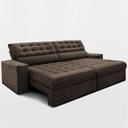 Ver mais imagens de Sofá Retrátil e Reclinável 2,70m Molas Ensacadas Max Spring Velusoft Café Cama Inbox