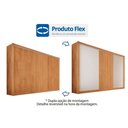 Ver imagem 4 de Guarda Roupa Casal 3 Portas de Correr 1 Ripada e 6 Gavetas Vitória Branco Acetinado - Europa