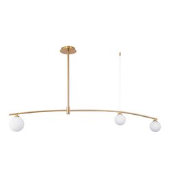 Pendente Bella Calder Dourado e Branco 106x15x133cm G9 21w DW003 - 1