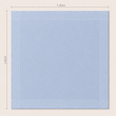 Ver imagem 4 de Toalha de Mesa Viena 4 Lugares Algodão 1,40 x 1,40 m Azul Santa Sofia