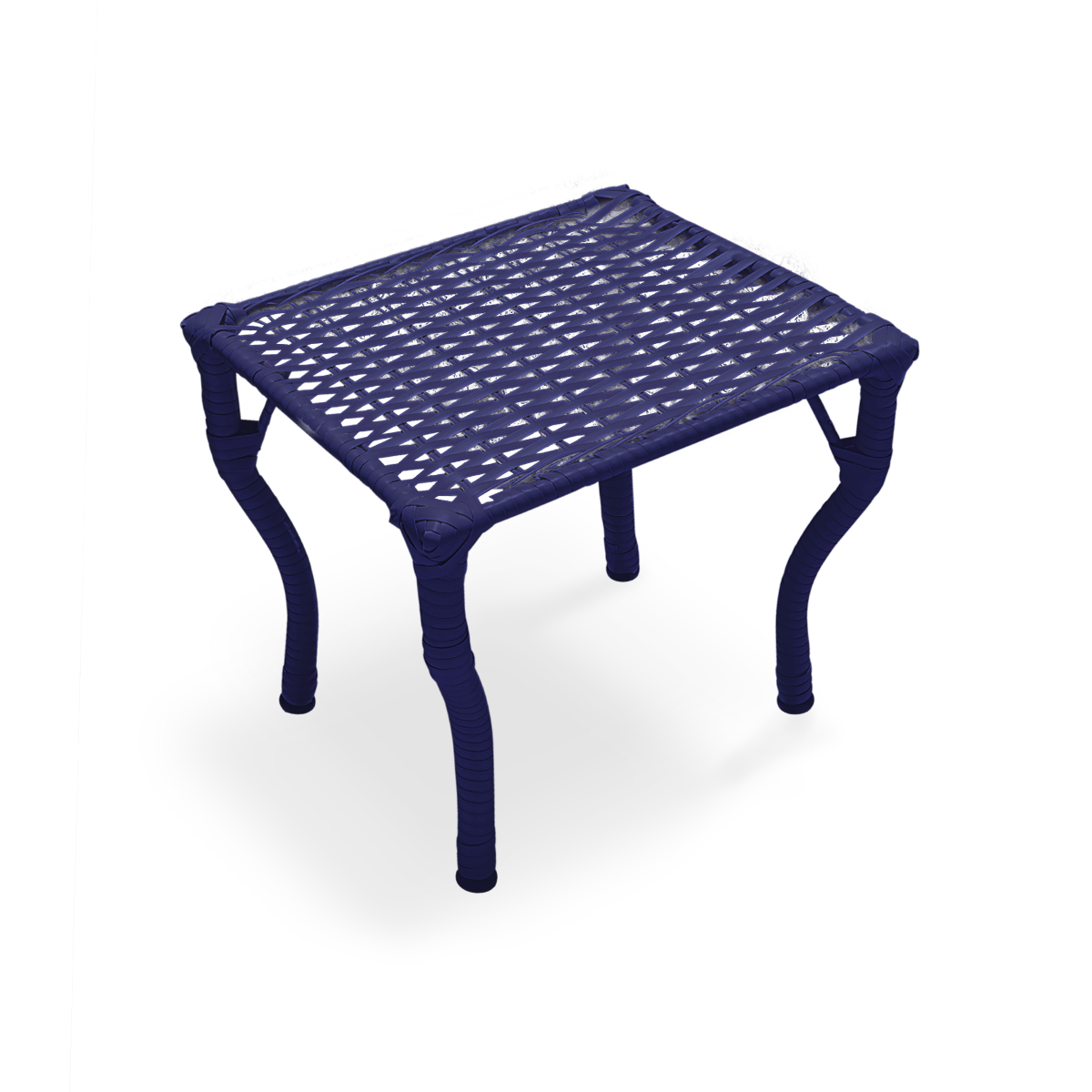 2 Cadeiras Fibra Sintética Regulável P/ Varanda Julia + Mesa Cor:azul - 8