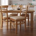 Ver imagem 1 de Kit 4 Cadeiras para Sala de Jantar Estofadas em Madeira Maciça Paulistana