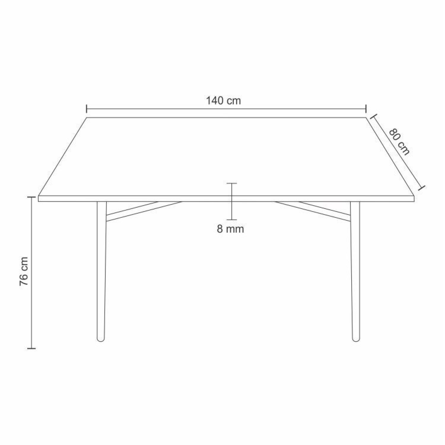 Conjunto Sala de Jantar Mesa Ráfia 140x80cm com 4 Cadeiras Janaína Rivatti - 9
