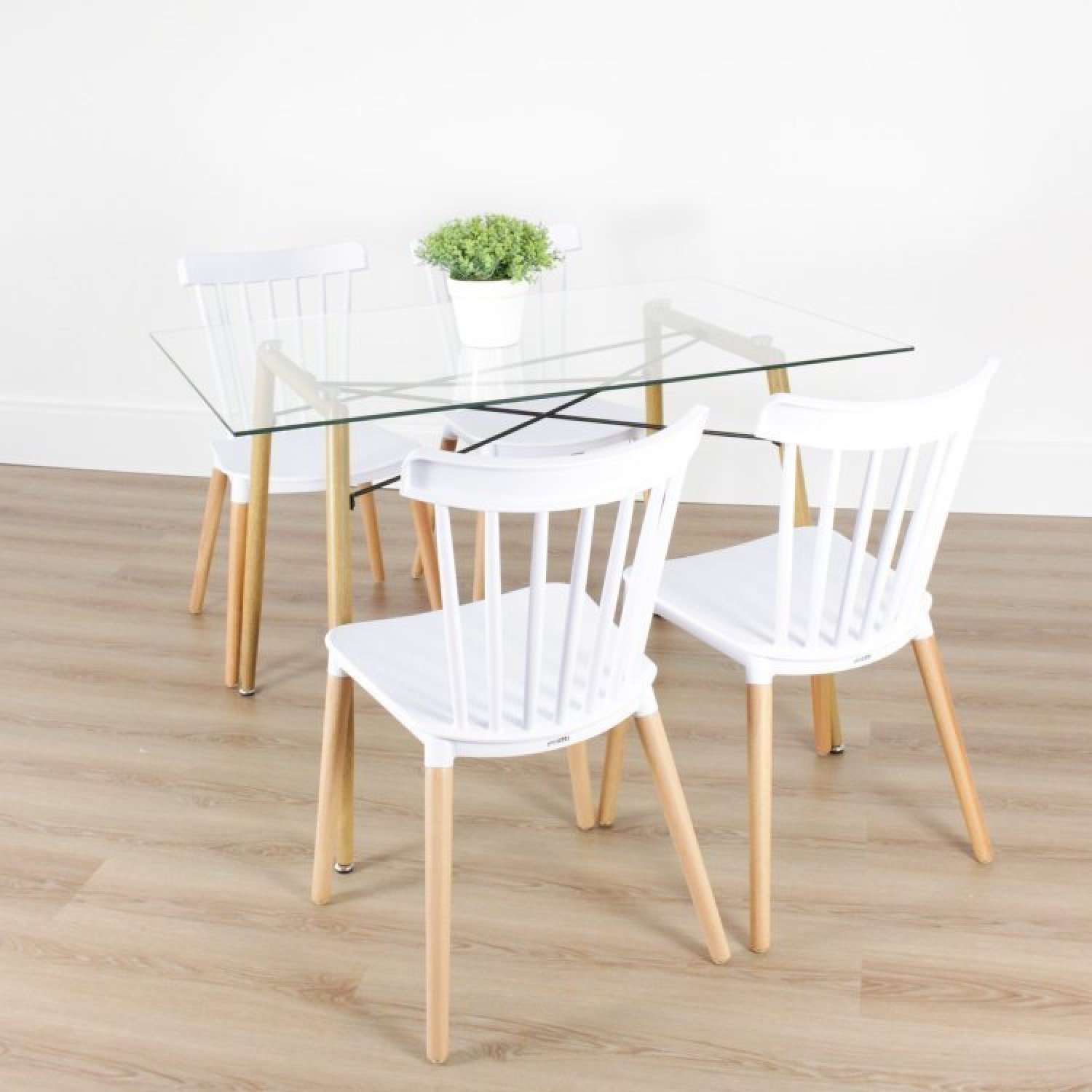 Conjunto Sala de Jantar Mesa Ráfia 140x80cm com 4 Cadeiras Janaína Rivatti - 2