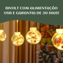 Ver imagem 4 de Pisca Cascata Varal Fio Fada Led Figura 3,0m Natal Decoração Luvinco