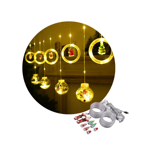Pisca Cascata Varal Fio Fada LED Figura 3,0m Natal Decoração Luvinco