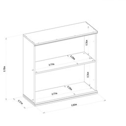 Armário Aéreo Duplo 80cm Atena Linea Brasil - 5