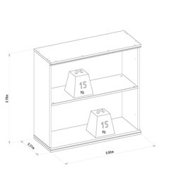 Armário Aéreo Duplo 80cm Atena Linea Brasil - 4