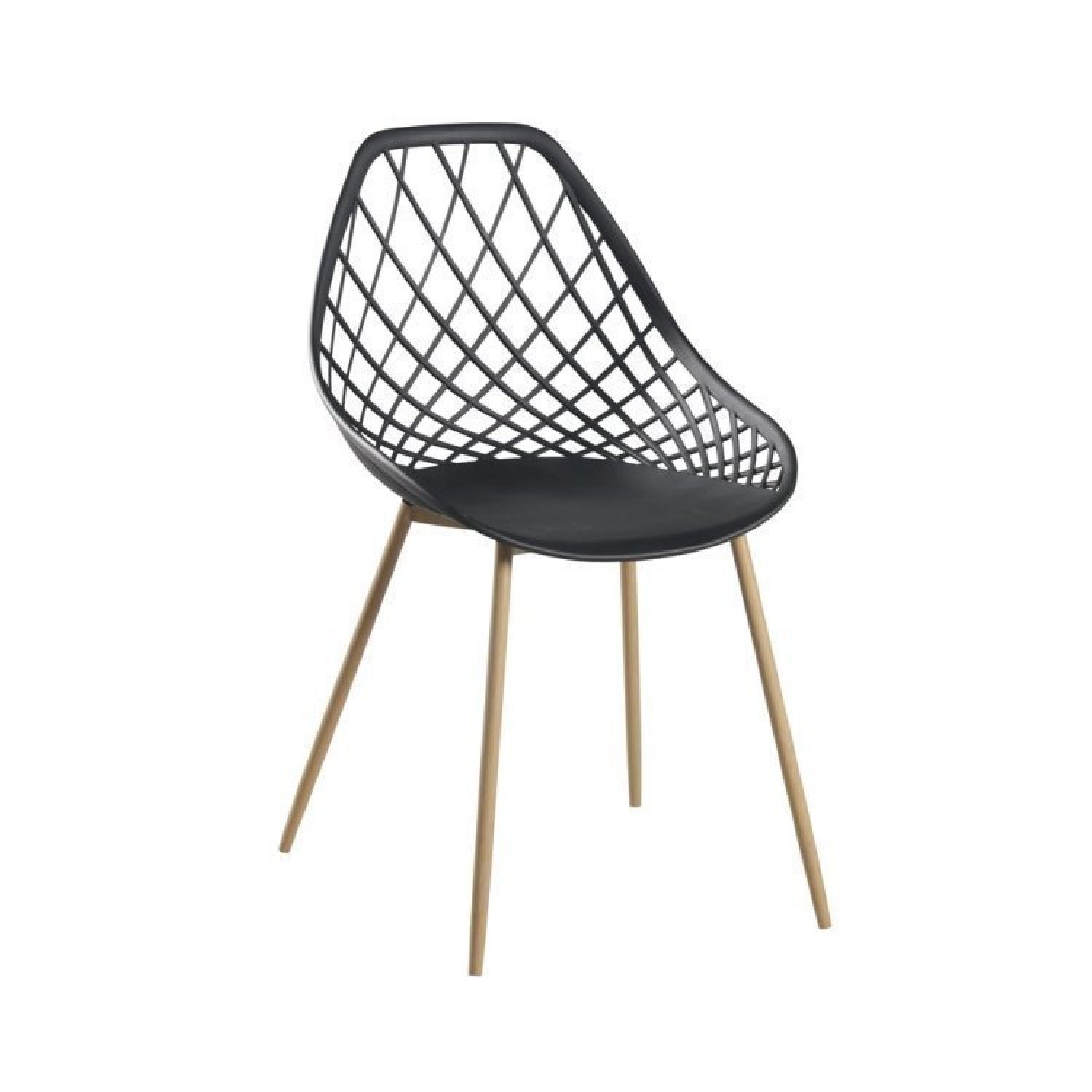 Conjunto Sala de Jantar Mesa Romã 140x80cm com 4 Cadeiras Cloe Base Aço  - 4