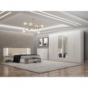 Ver imagem 1 de Guarda Roupa Casal Royal 6 Gavetas com Espelho Neve Móveis Novo Horizonte