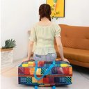Ver imagem 3 de Kit 4 Bolsa Sacolao Gigante 60x45cm Sacola Mala Viagem Grande Transporte Alça e Ziper Sacoleira Muda
