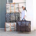 Ver imagem 2 de Kit 4 Bolsa Sacolao Gigante 60x45cm Sacola Mala Viagem Grande Transporte Alça e Ziper Sacoleira Muda