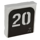 Ver imagem 4 de Porta Guardanapo Restaurante Numerado 1 Ao 20 Preto Acrílico de Mesa