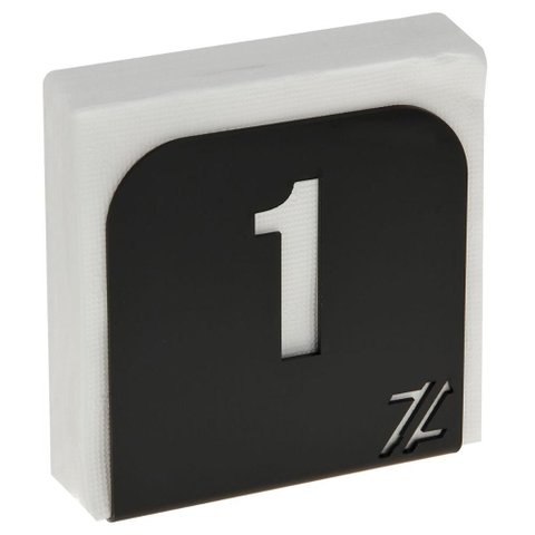 Porta Guardanapo Restaurante Numerado 1 Ao 20 Preto Acrílico de Mesa