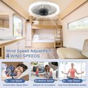 Ver imagem 5 de Lustre Ventilador Pendente Multicor E27 Controle Remoto Bivolt