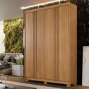 Ver imagem 2 de Guarda Roupa Lisboa 4 Portas Ripado 3 Gavetas 8 Prateleiras - Benetil