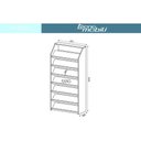 Ver imagem 2 de Armário Sapateira Quarto SA3403 Branco - Tecno Mobili