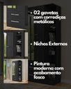 Ver imagem 6 de Guarda Roupa Solteiro com Espelho 2 Portas 2 Gavetas Moju