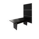 Ver imagem 3 de Mesa Reunião 2,00m X 0,90m 1cx Tomada e 3 Painéis de Tv F5 Cor:preto